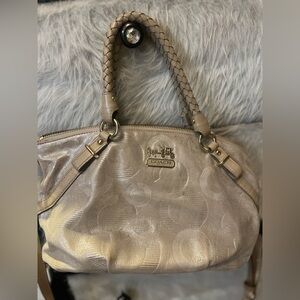 Coach Shimmering Gold Satchel